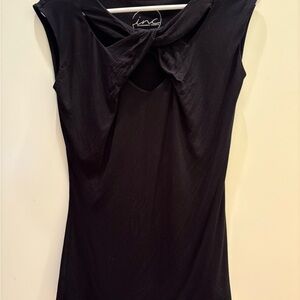 INC International Concepts Women's Elegant Black Top